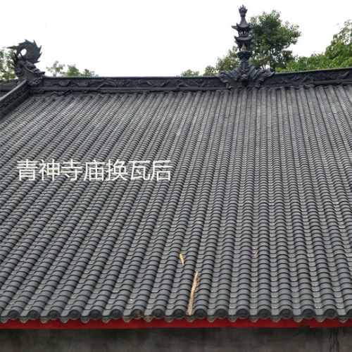 寺庙翻新寺庙屋顶盖瓦眉山寺庙小青瓦 