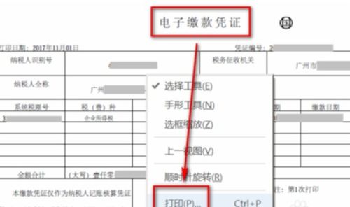 浙江国税电子缴税付款凭证怎么打印 