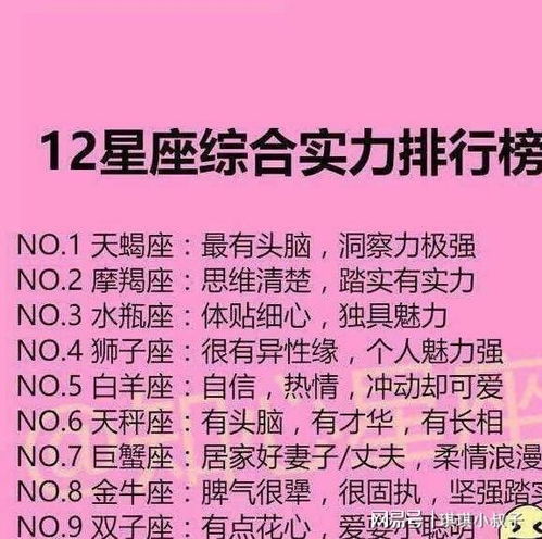 给12星座爱情忠告,最拿手的事,综合实力排行,考试超常发挥秘诀