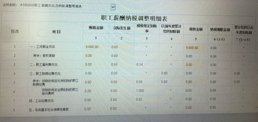 职工薪酬纳税调整明细表税收金额怎么填 职工薪酬纳税调整明细表填表说明