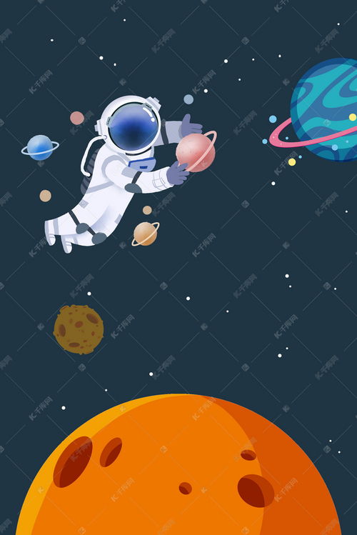 创意人类月球日户外海报背景图片免费下载 千库网 