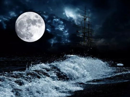 关于晚上月亮的诗句