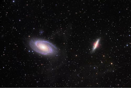 位于大熊座的星系大战之M81与M82