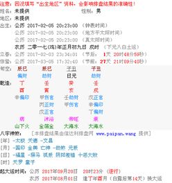 2017年2月5日晚上8.23分是什么时辰 