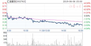 汇洁股份002763这只股票还会跌吗？