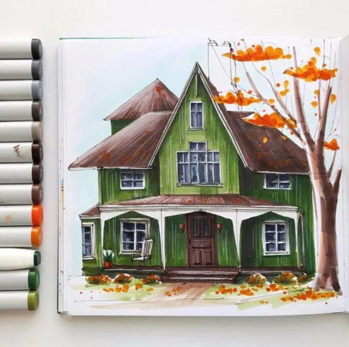 我的梦想是,画下所有漂亮的小房子