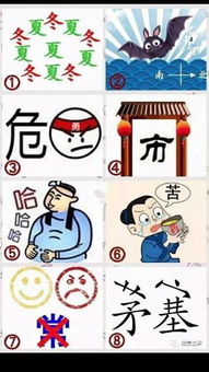 请问各位知道这八幅图都是什么成语吗 