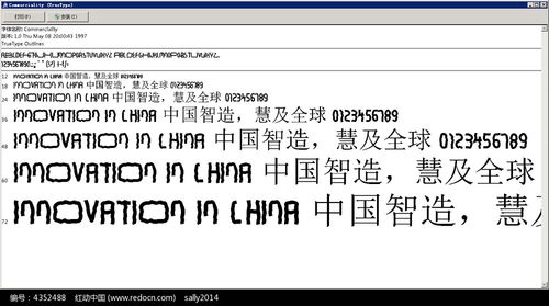 COMMLITY英文系统安装字体ttf素材免费下载 红动中国 