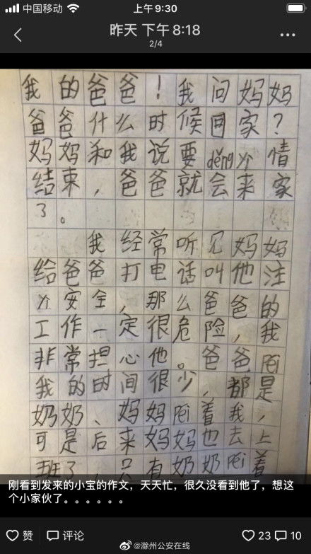 爸爸抱我作文