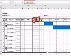 项目进度表怎样制作