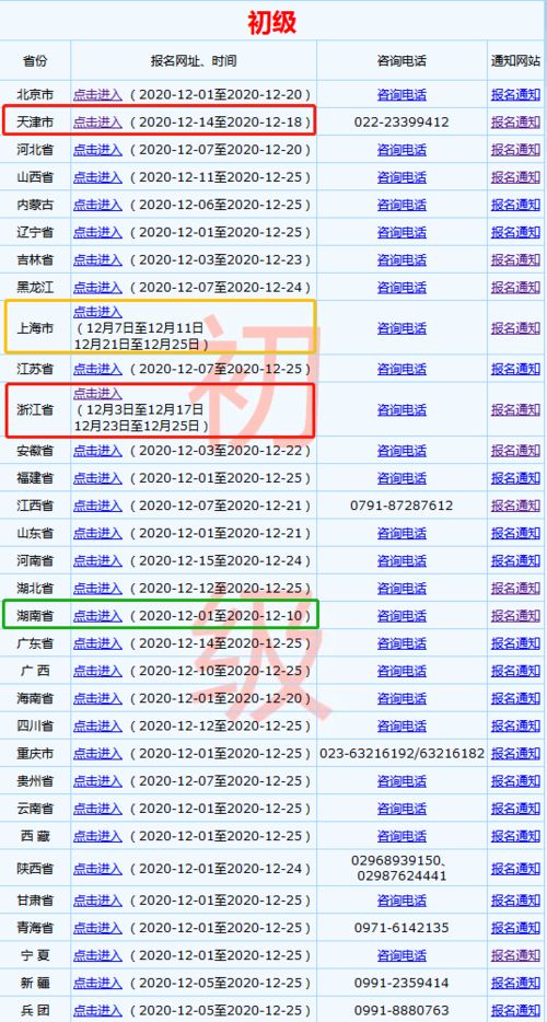 海南会计初级考试报名时间