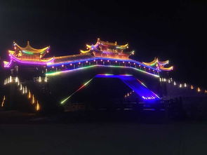 黄岩山廊桥夜景
