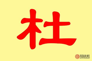 姓氏杜取名大全