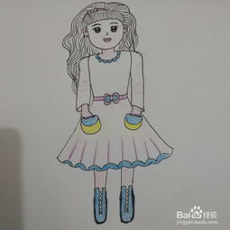 学画简笔画7 Q版女孩 少女 的画法 