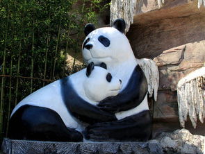 熊猫雕塑 园林雕塑 成都雕塑 雕塑图片 成都石雕