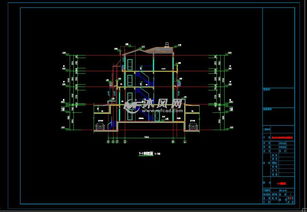 大学3层联排别墅教师公寓建筑设计施工图