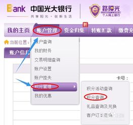 光大银行信用卡积分查询(光大信用卡积分在哪看)