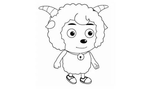 亲子简笔画 喜羊羊的画法 别看我只是一只羊 