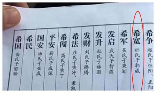 郭家族谱出现,没有郭希志名字 网友 郭威姐姐的名字也没有