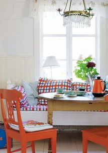 小户型餐桌餐椅橙色亮点释放出餐厅的激情效果图