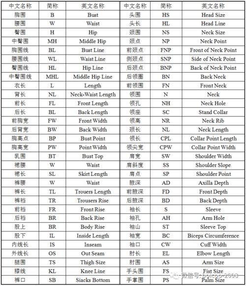 知识 服装制版基础知识入门