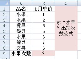 跪求 excel 次数统计公式 