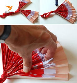 漂亮的折纸小扇子制作教程 