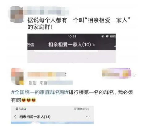 全国家庭微信群最常见的八种命名方式,第七种让单身年轻人害怕