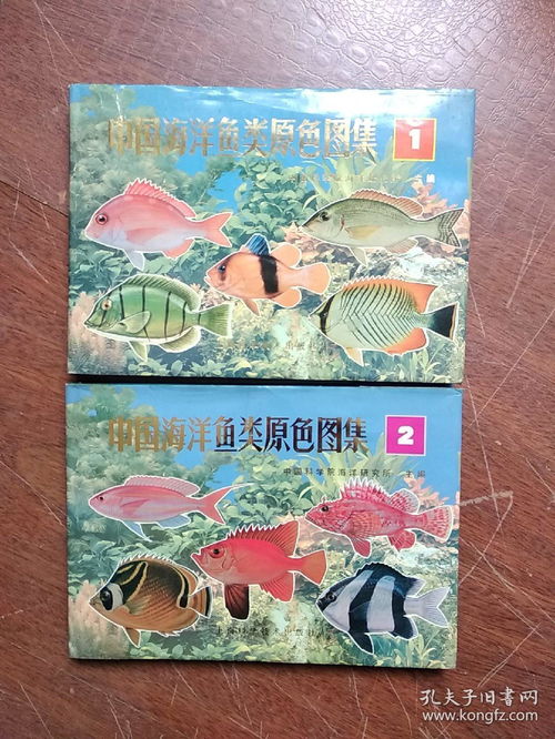 中国海洋鱼类原色图集 1 2两册合售 Atlas of the sea fishes of China in live colour Volume 1