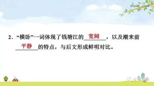 观潮的词语解释有哪些—第一课观潮四字词语解释？