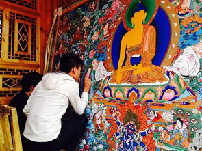 藏族唐卡 随身携带的庙宇