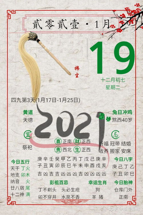 2021年1月20日每日运势 