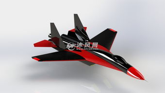 红色飞机模型