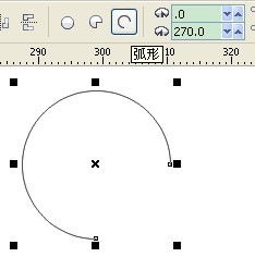 coreldraw中圆形如何去除一部分圆边 