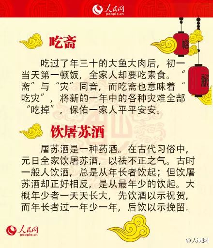 春节文化 正月初一习俗