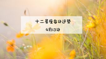 诡魅塔罗12星座2019年4月13日运势播报