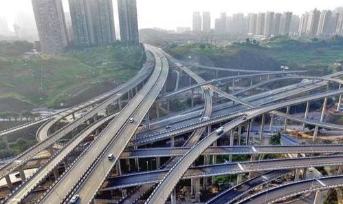 中国最任性的立交桥,共有5层20条匝道,高度达37米通往8个方向