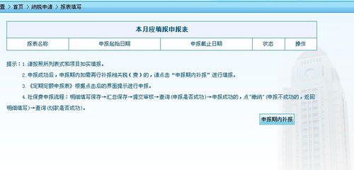 地税的网上申报登陆进去后，点击报表填写后，却是这样的，为什么没有报表可以填写？？该怎么办？？？