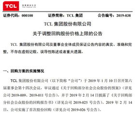 tcl集团公告回购股票是什么意思