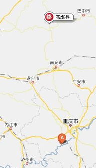 本人在重庆市江津区,四川苍溪对于我是属于什么方位 