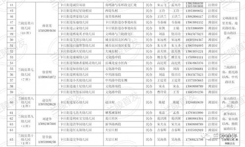 兰陵县城区学前教育片区化管理实施方案出炉