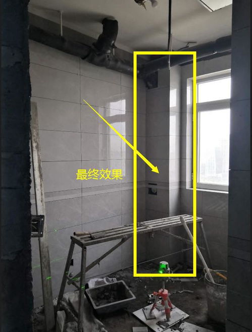 怎样把下水管道包的美观新颖 选用双面瓷砖施工,既省空间又实用