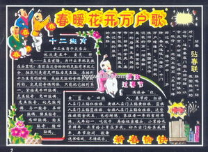 2012年龙年春节黑板报图片 9 