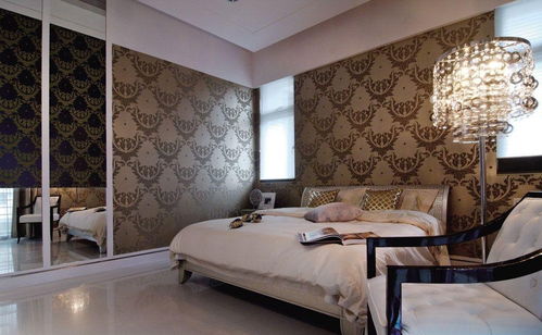 典雅现代风格三居卧室装修图片效果图 