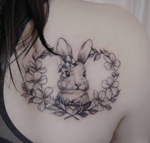 摩羯座兔子纹身图片 摩羯座兔子纹身图片女