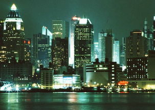 纽约建筑图片 建筑空间图 夜色 灯光 灯海,建筑空间,纽约建筑 
