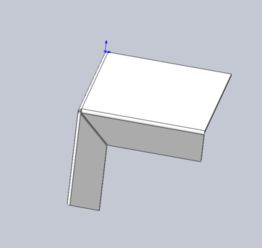 问 solidworks,如图,那个角碰到了,怎样切掉成45度角 