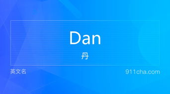 英文名Dan 的意思 性别含义寓意及印象是什么 英文名 911查询 