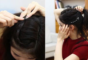 韩式丸子头的扎法图解 简单打造最IN减龄发型 