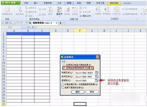 wps excel 的高级筛选肿么用